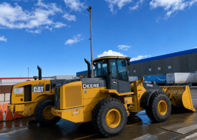 Commercial snow removal equipment in Calgary